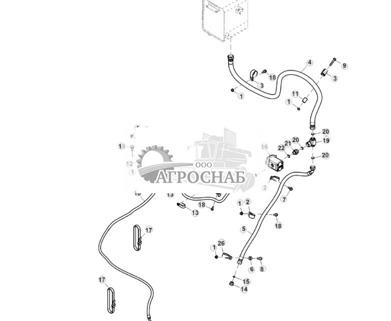Насос и шланги мотовила без соломоразбрасывателя, FT4 - ST851762 924.jpg